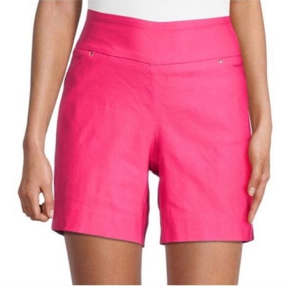 Nanette Nanette Lepore Solid-Hued Shorts  Fuchsia Rose XS - Picture 1 of 10